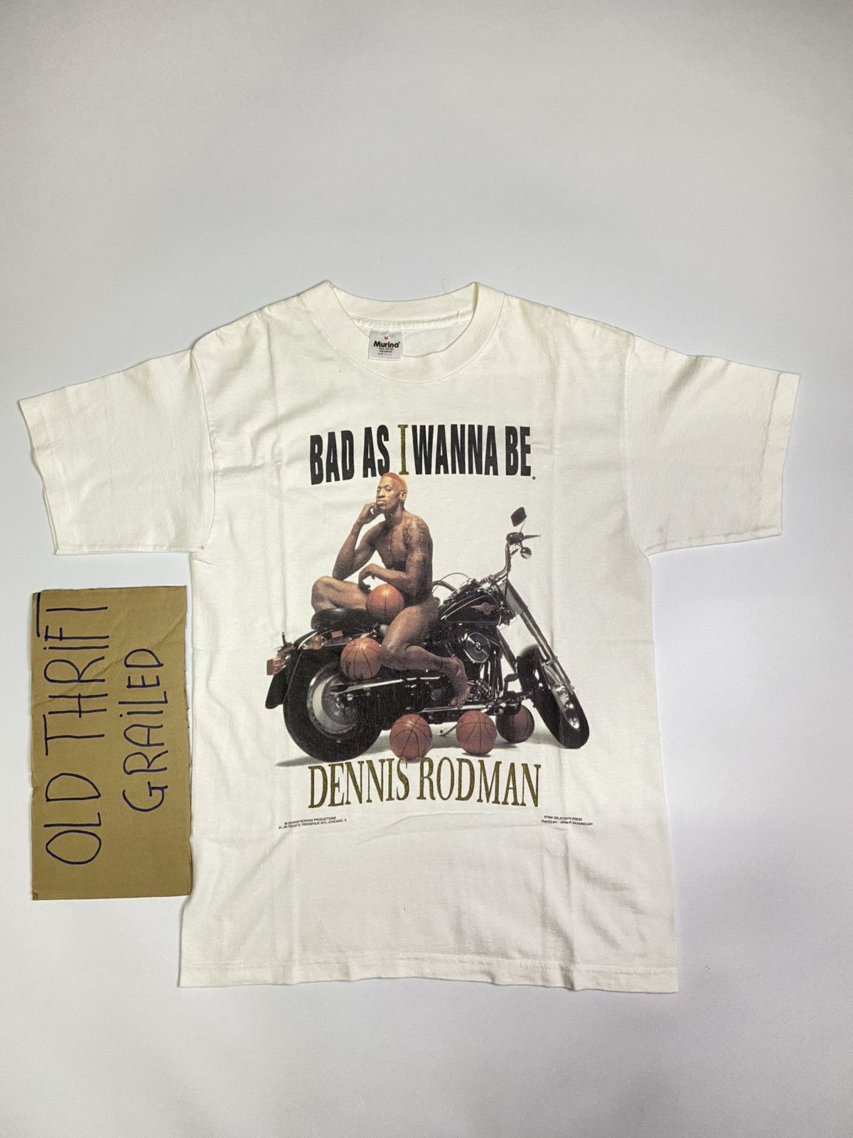 NBA × Vintage Vintage Dennis Rodman 1996 Tee Size US M / EU 48-50 / 2 - 1 Thumbnail