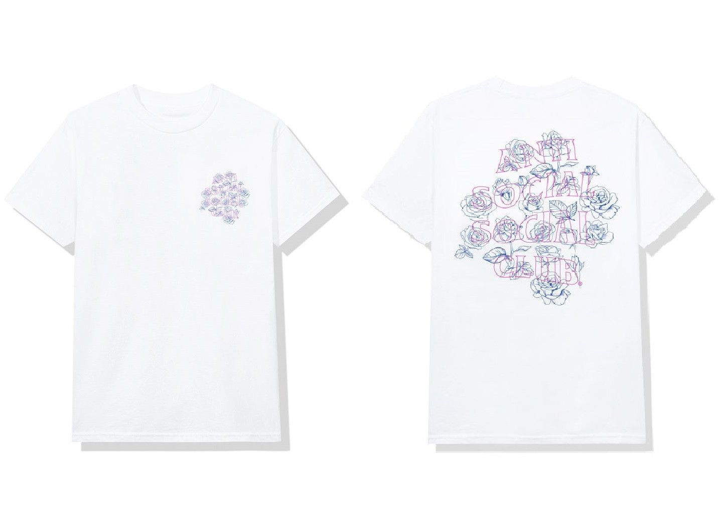 Anti Social Social Club DS outlined ASSC The Strip White Tee BAPE KITH KAWS FOG FTP Size US S / EU 44-46 / 1 - 6 Thumbnail