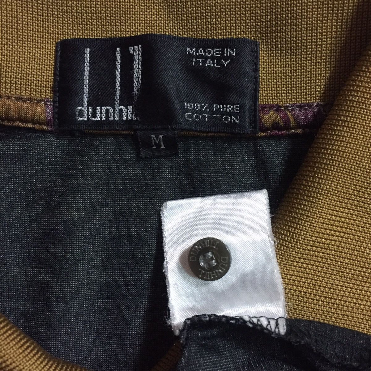 Vintage VINTAGE 90s DUNHILL ITALY FULL PRINT LUXURY POLO SHIRT Size US M / EU 48-50 / 2 - 5 Thumbnail