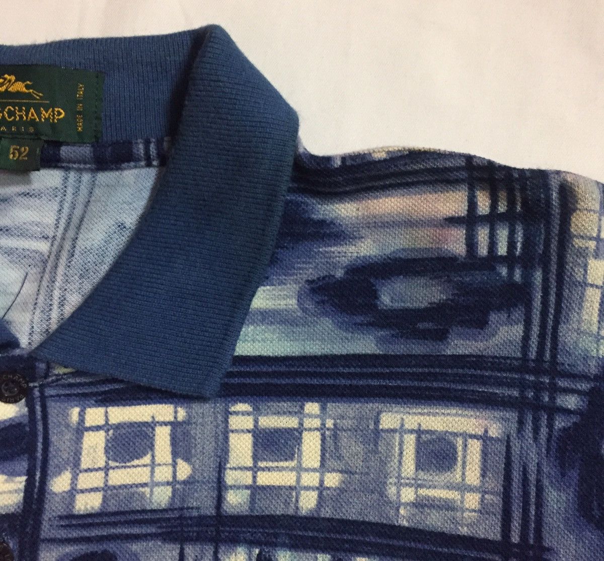 Longchamp × Vintage VINTAGE 90s LONGCHAMP ITALY LUXURY BRAND POLO SHIRT Size US L / EU 52-54 / 3 - 7 Thumbnail