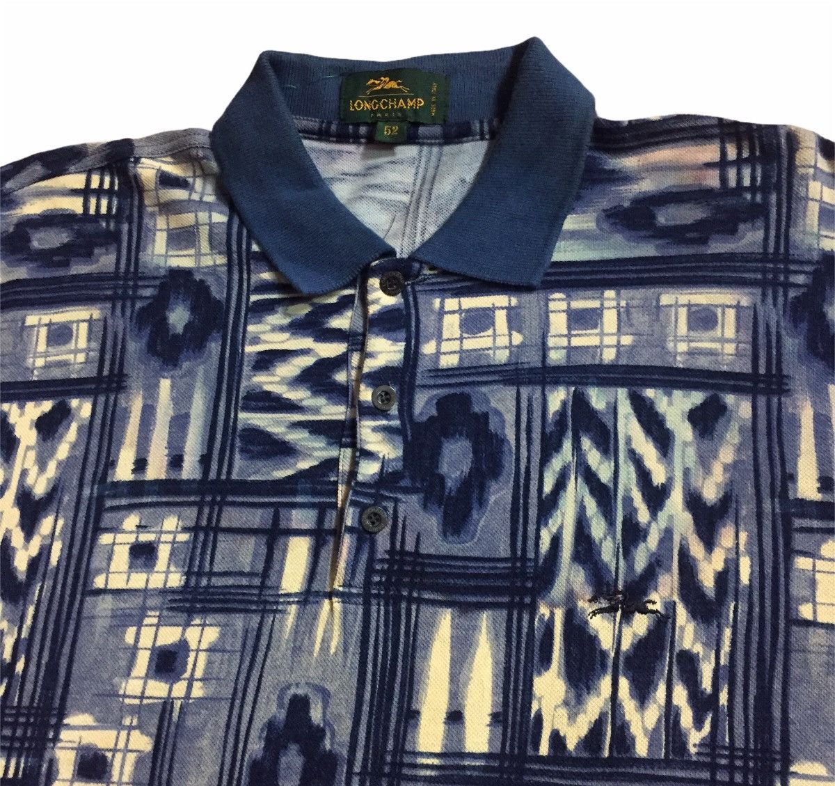 Longchamp × Vintage VINTAGE 90s LONGCHAMP ITALY LUXURY BRAND POLO SHIRT Size US L / EU 52-54 / 3 - 4 Thumbnail