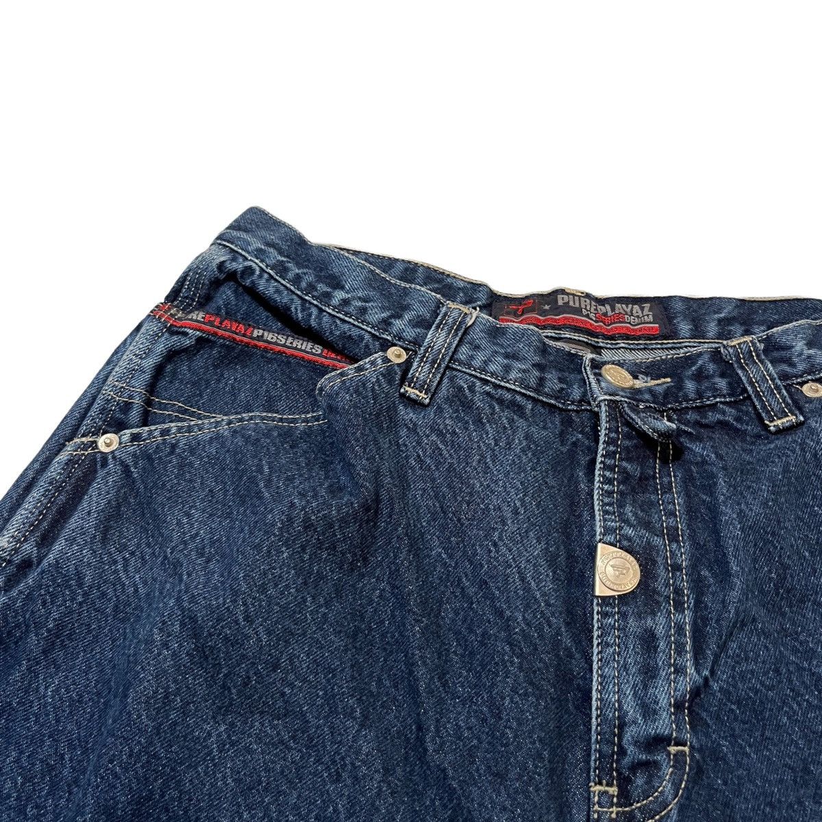 Vintage × Wu-Tang Clan Vintage PurePlayaz Denim Shorts Size US 33 - 2 Thumbnail