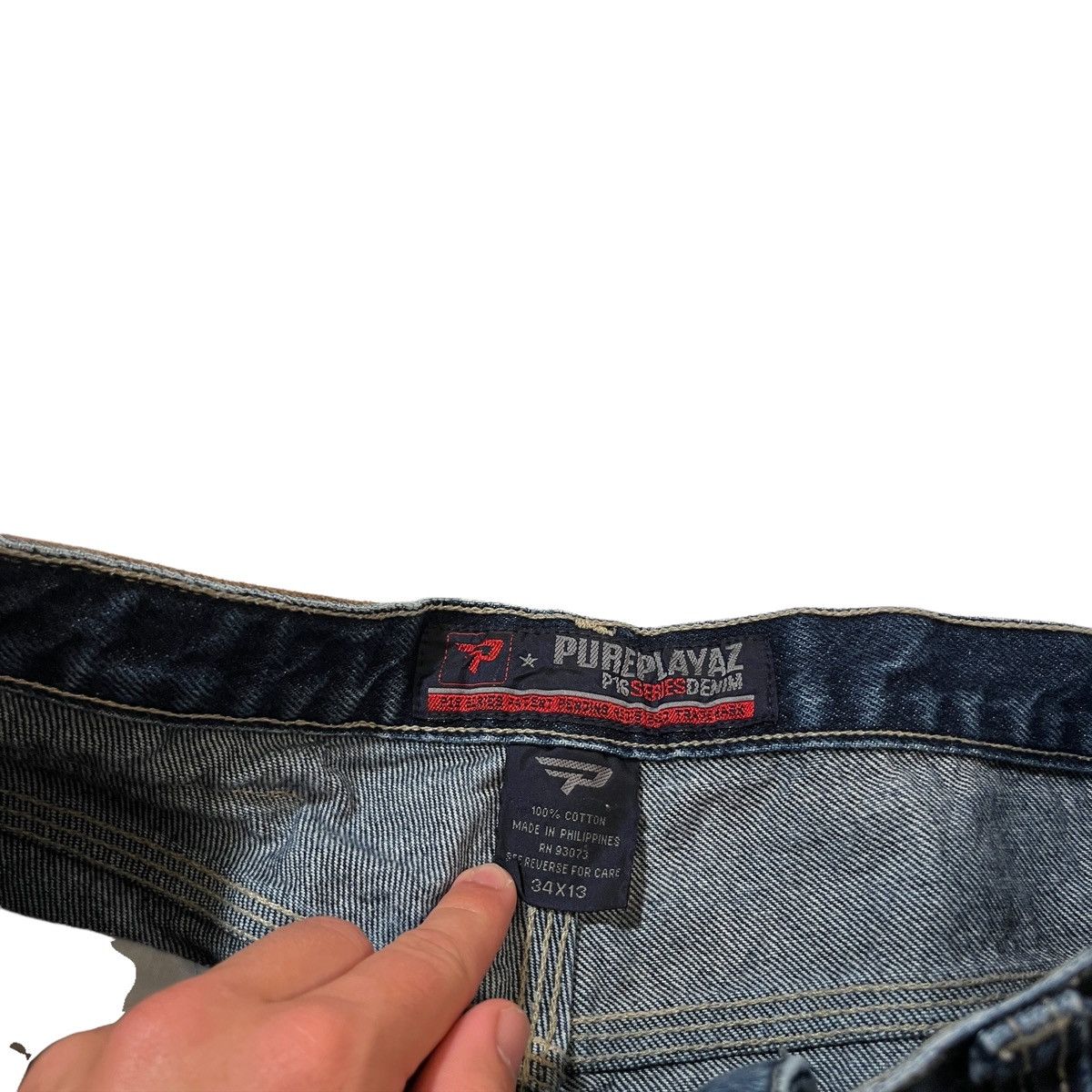 Vintage × Wu-Tang Clan Vintage PurePlayaz Denim Shorts Size US 33 - 3 Thumbnail