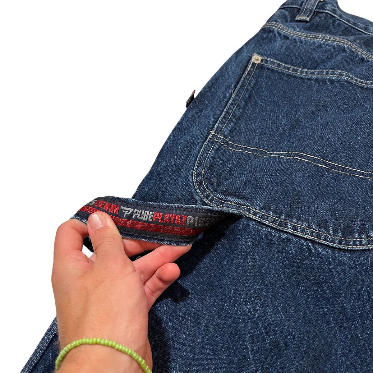 Vintage × Wu-Tang Clan Vintage PurePlayaz Denim Shorts Size US 33 - 5 Thumbnail
