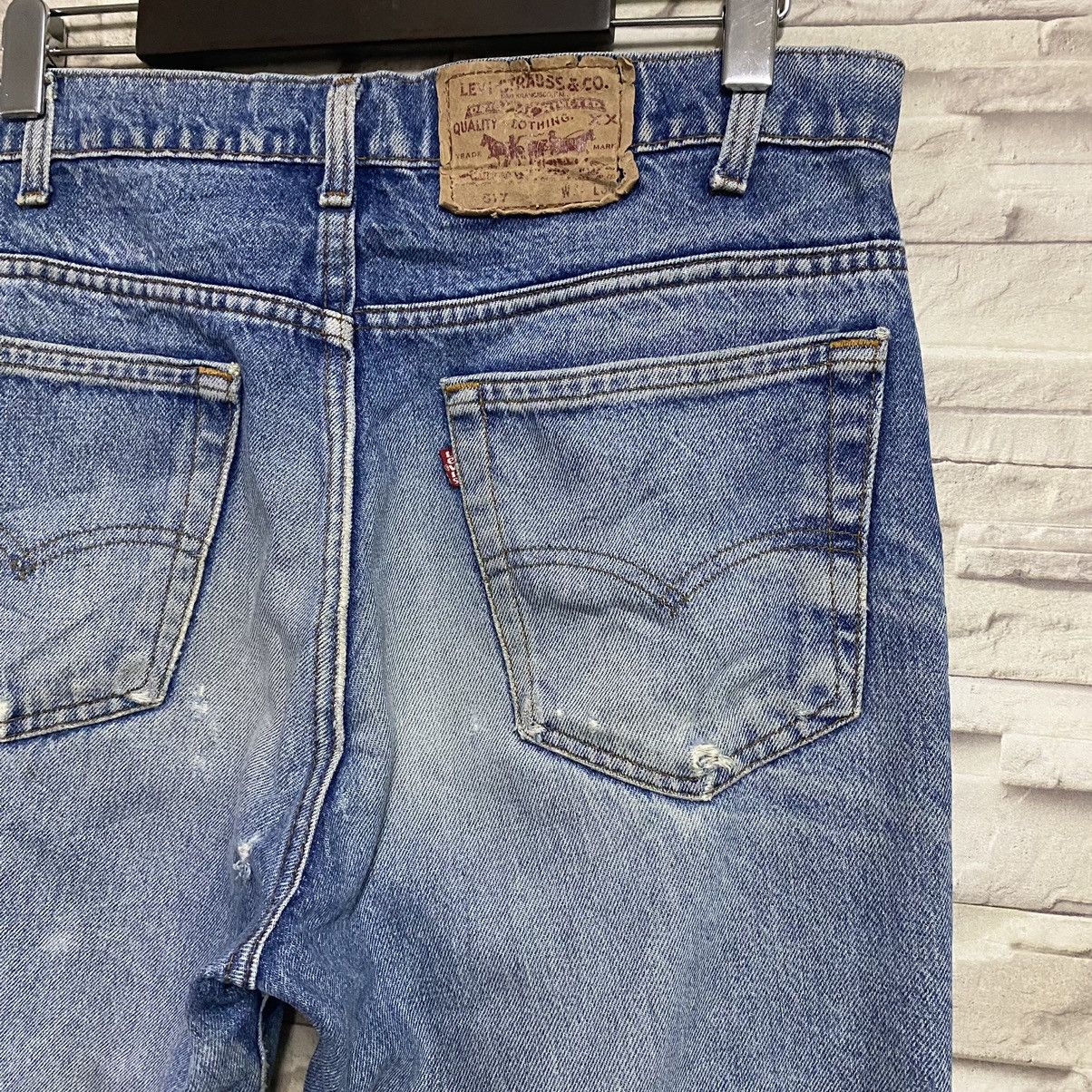 Levi's Vintage 90s Levis 517 Stright Leg Jeans 33x32 Hedi Slimane Size US 33 - 14 Thumbnail