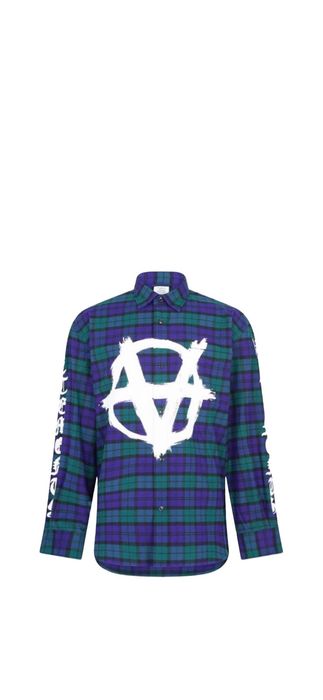 Vetements Vetements Anarchy Flannel Shirt | Grailed