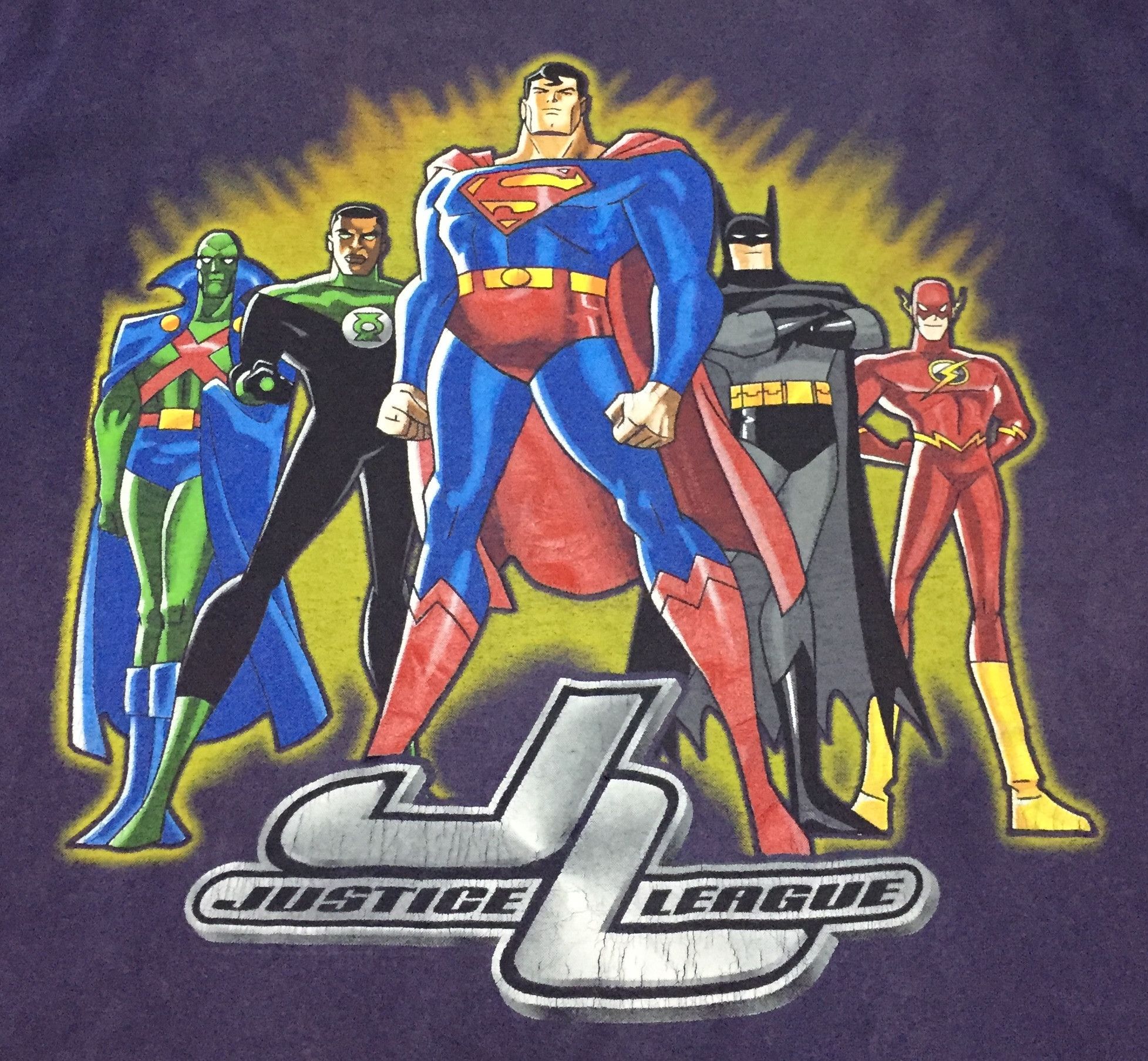 Cartoon Network VINTAGE 00s DISTRESS JUSTICE LEAGUE AMERICAN SERIES TSHIRT Size US L / EU 52-54 / 3 - 3 Thumbnail