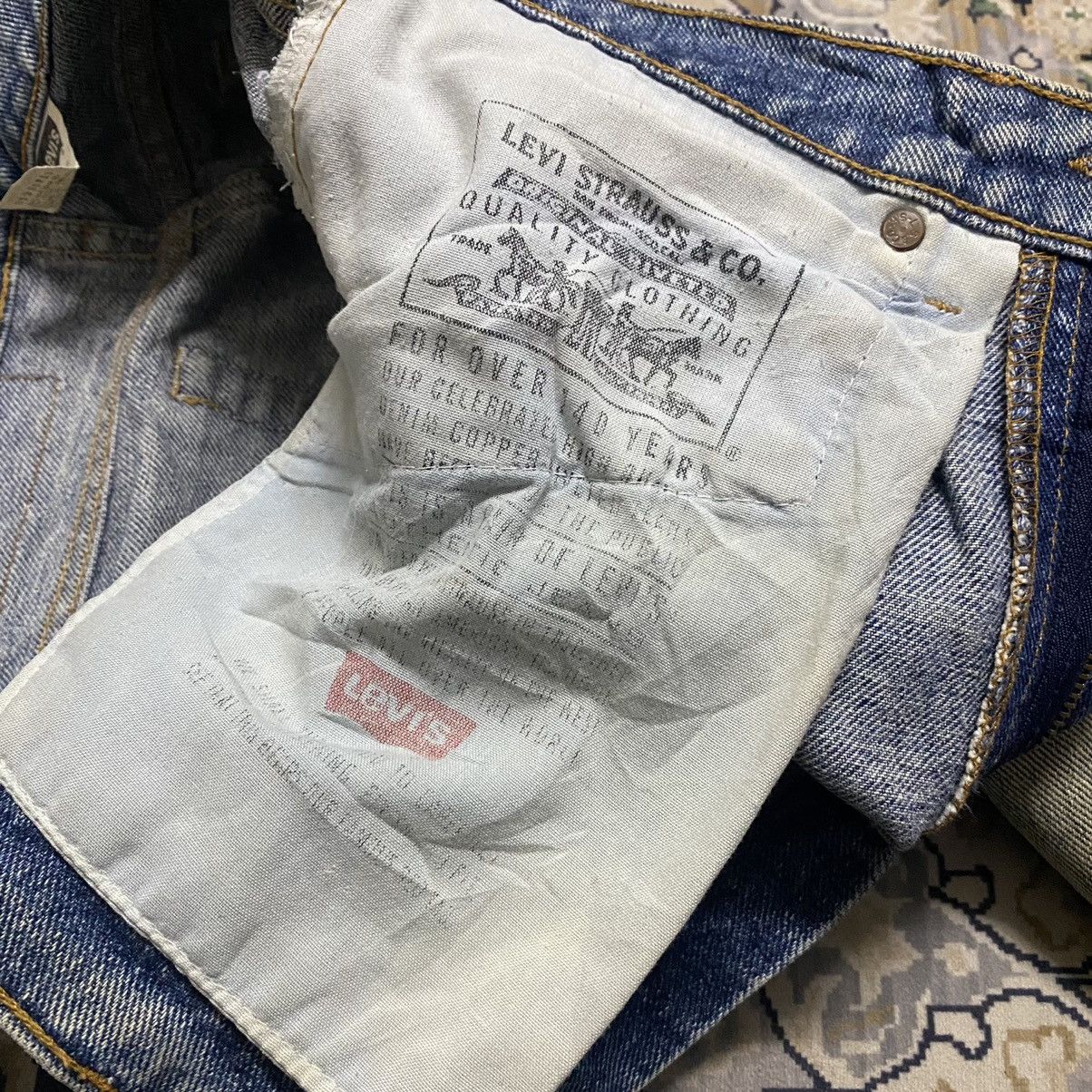 Levi's Vintage 90s Levis 505 Dirty Faded Jeans 30x31 Size US 30 / EU 46 - 17 Thumbnail