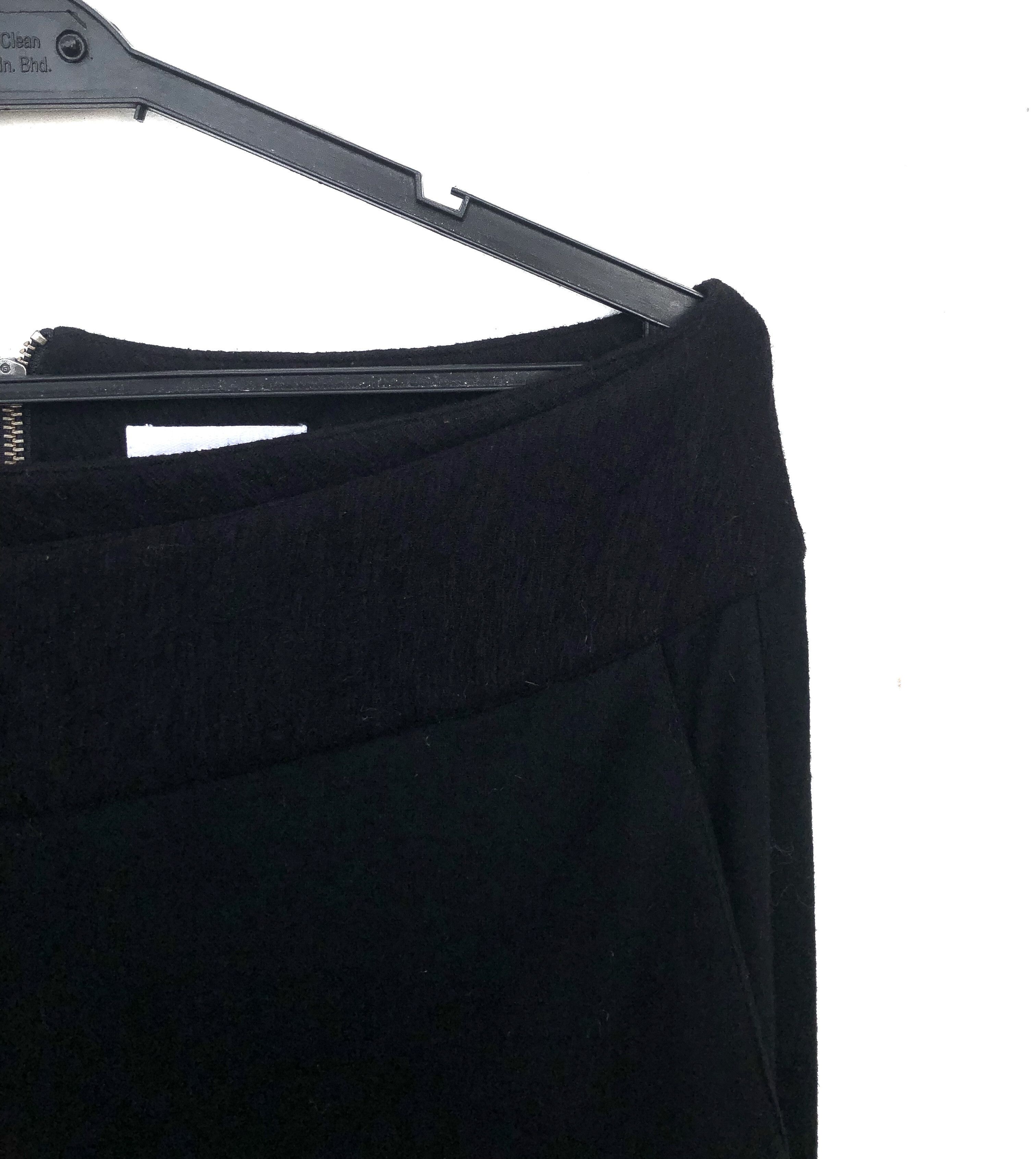 Helmut Lang HELMUT LANG ASYMMETRICAL DEEP PLEAT SONARWOOL SKIRT Size 29" - 6 Thumbnail