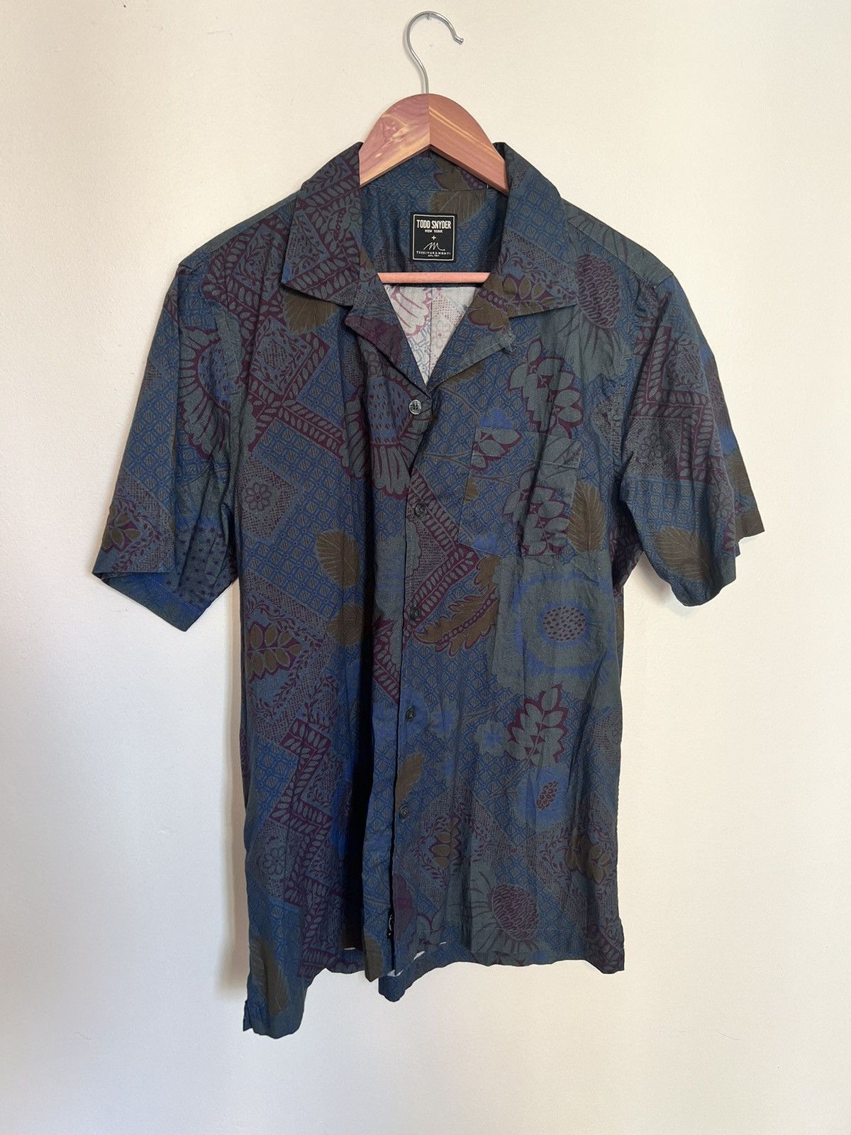 Todd Snyder Todd Snyder S/S Cotton Camp Collar Mens Medium Shirt | Grailed