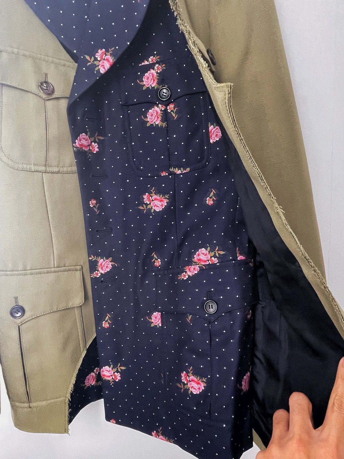 Comme des Garcons Homme Plus Comme Des Garçons Homme Plus scalloped military blazer Size 48R - 6 Thumbnail