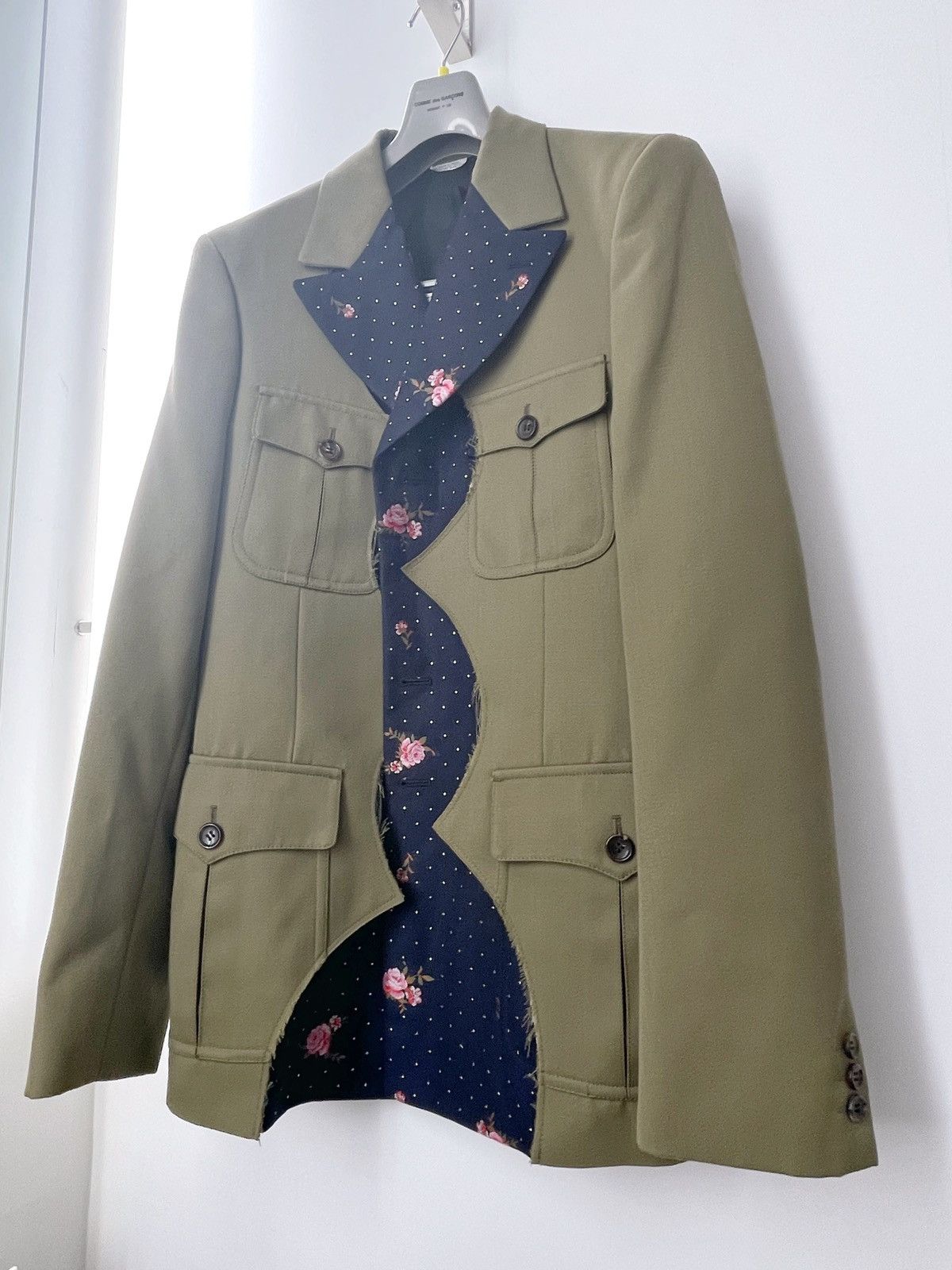 Comme des Garcons Homme Plus Comme Des Garçons Homme Plus scalloped military blazer Size 48R - 3 Thumbnail