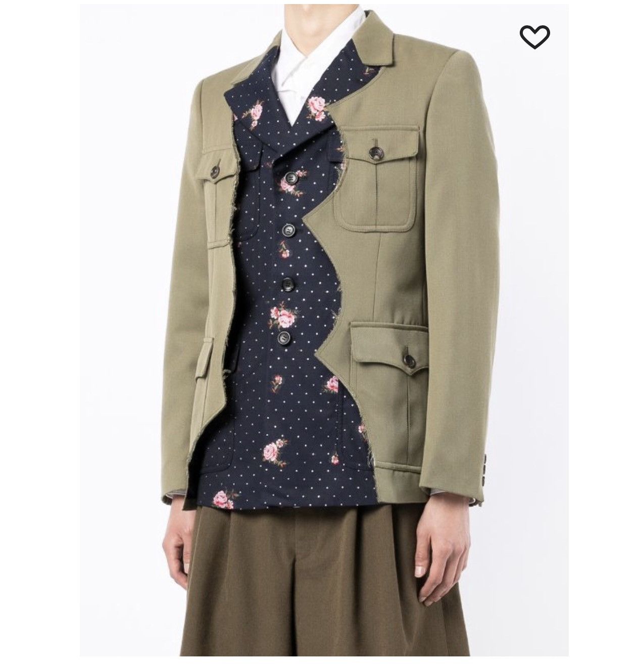 Comme des Garcons Homme Plus Comme Des Garçons Homme Plus scalloped military blazer Size 48R - 9 Thumbnail