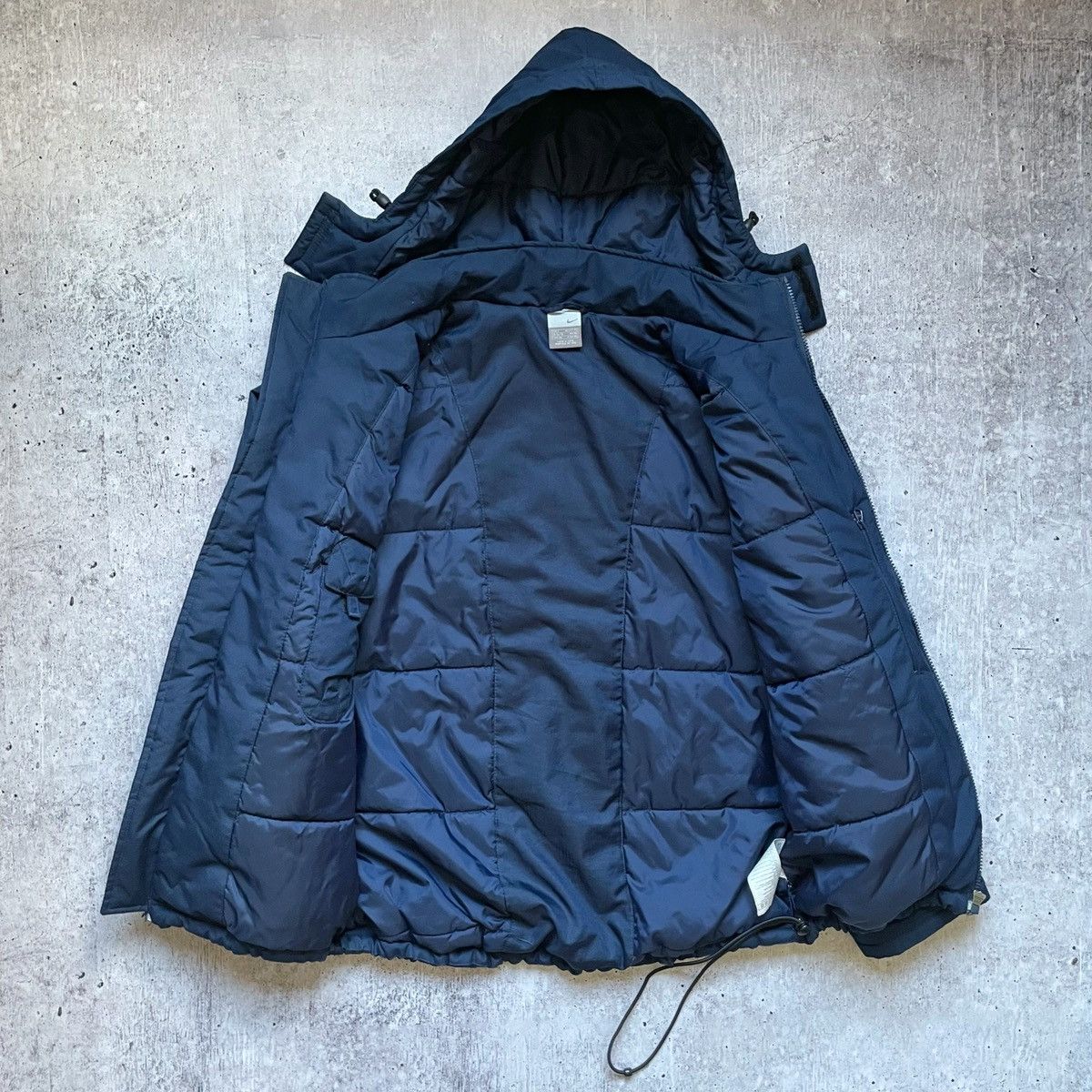 Nike × Vintage Nike Big Embroidered Swoosh Logo Vintage Light Puffer Jacket Size US S / EU 44-46 / 1 - 12 Thumbnail