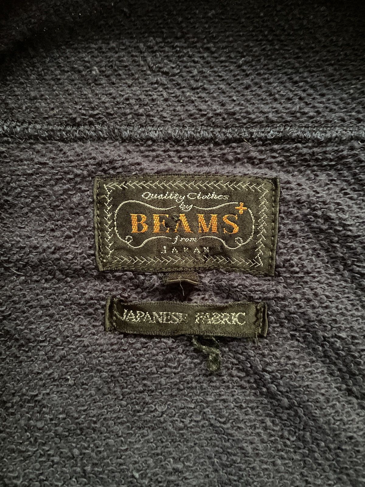 Beams Plus Beams Japan Slub Cotton Full Zip Vest Navy Size US L / EU 52-54 / 3 - 3 Thumbnail