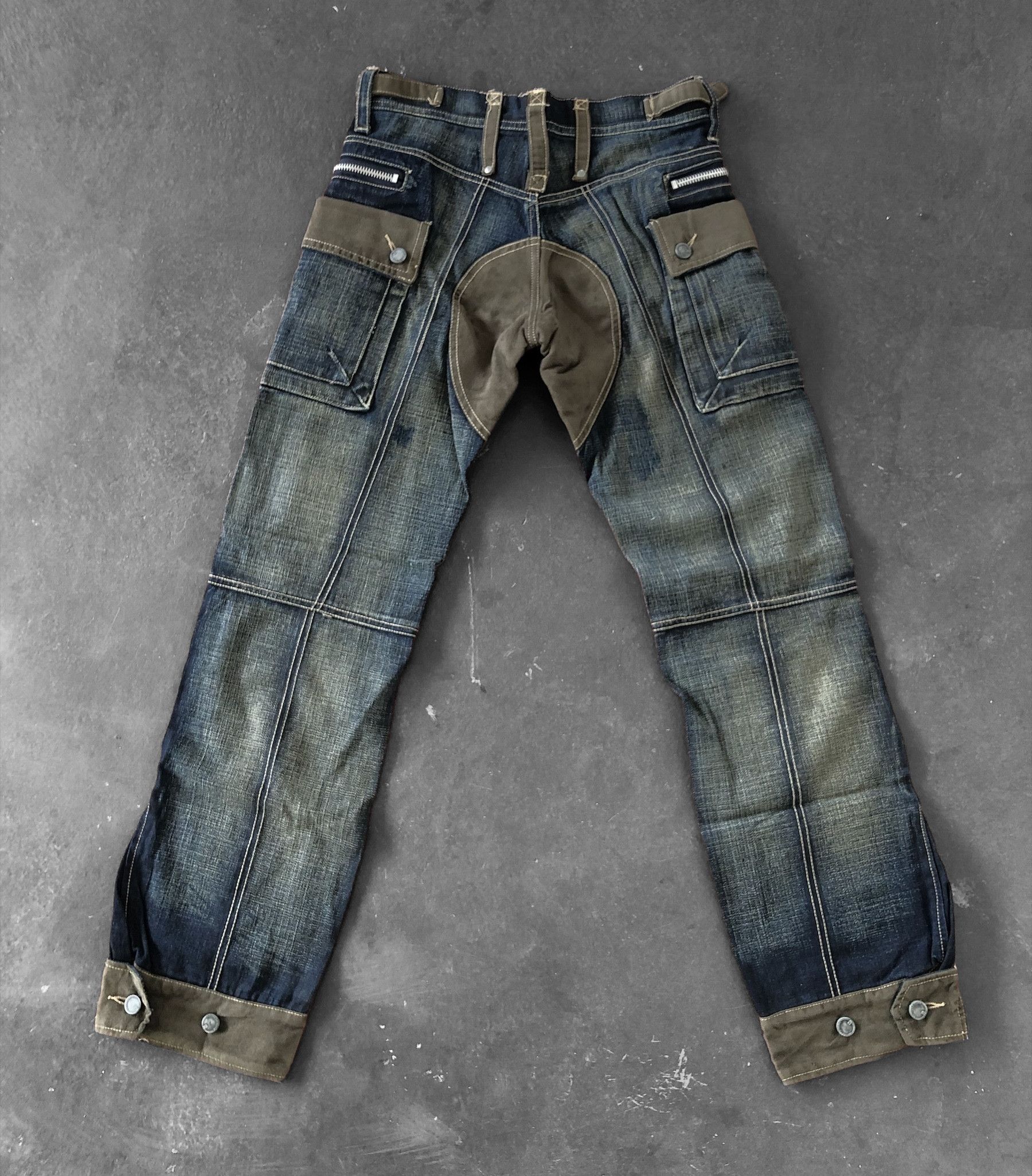 Vintage RARE🔥VINTAGE SOCIAL LEISURE WESTERN STYLE DENIM Size US 30 / EU 46 - 2 Thumbnail