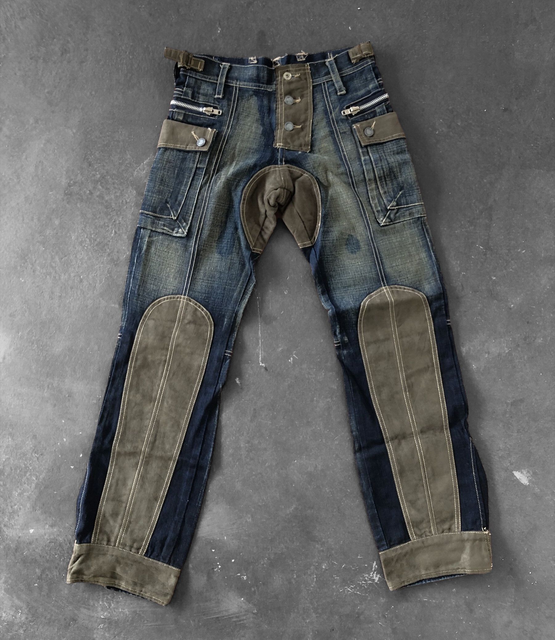 Vintage RARE🔥VINTAGE SOCIAL LEISURE WESTERN STYLE DENIM Size US 30 / EU 46 - 1 Thumbnail