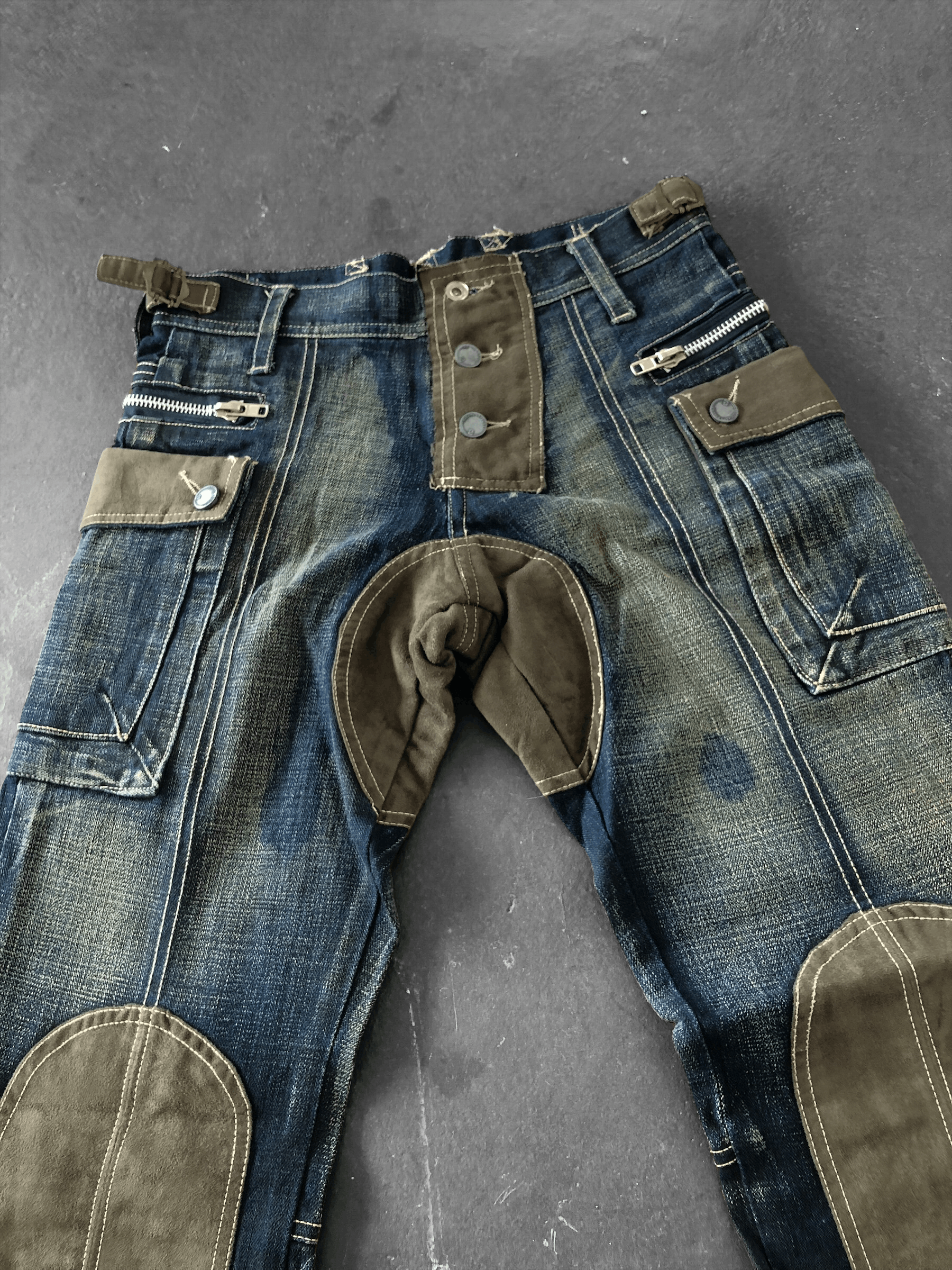 Vintage RARE🔥VINTAGE SOCIAL LEISURE WESTERN STYLE DENIM Size US 30 / EU 46 - 5 Thumbnail