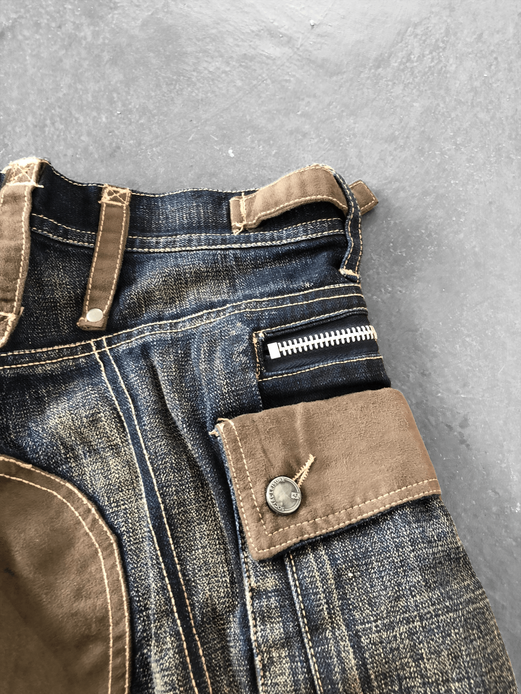 Vintage RARE🔥VINTAGE SOCIAL LEISURE WESTERN STYLE DENIM Size US 30 / EU 46 - 13 Thumbnail