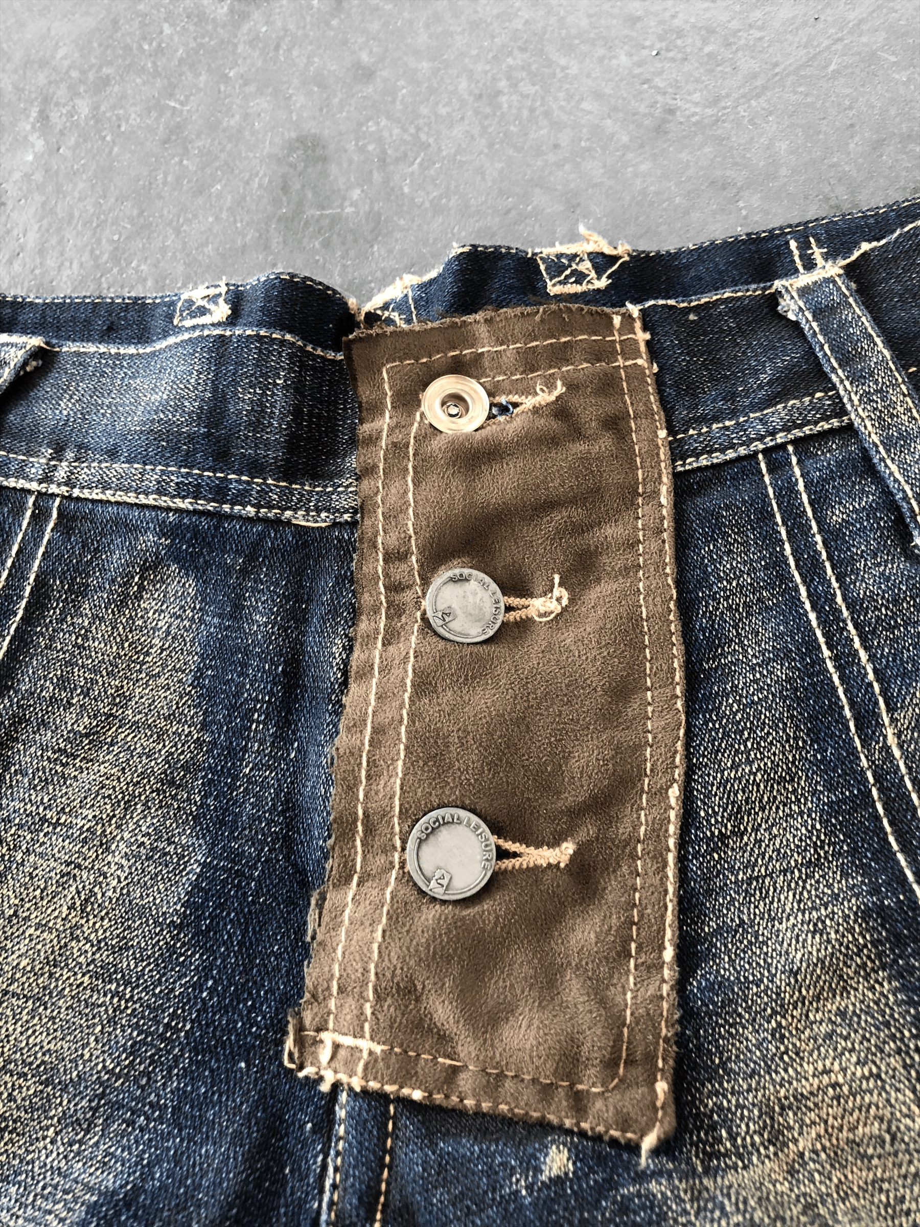 Vintage RARE🔥VINTAGE SOCIAL LEISURE WESTERN STYLE DENIM Size US 30 / EU 46 - 9 Thumbnail