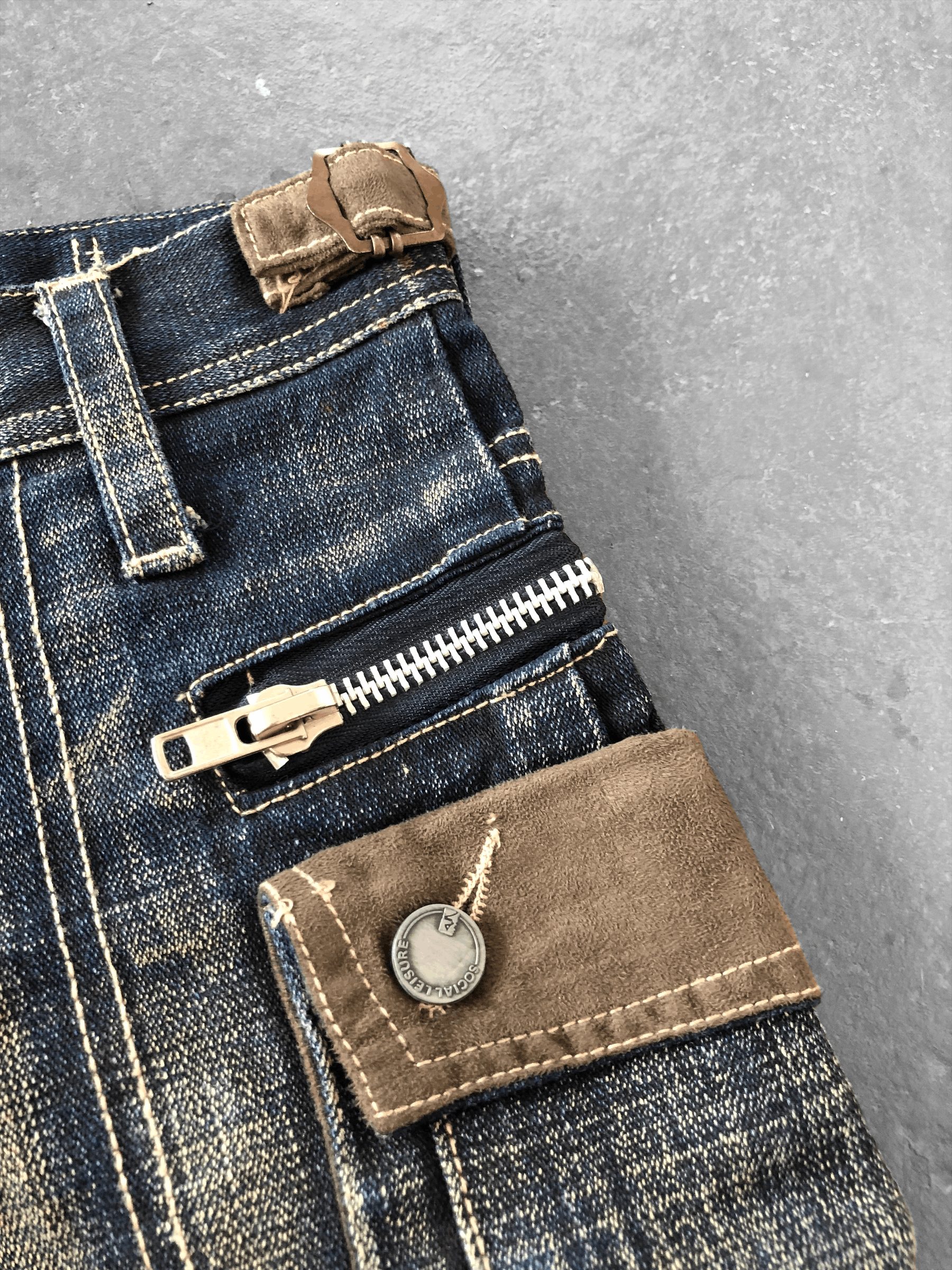 Vintage RARE🔥VINTAGE SOCIAL LEISURE WESTERN STYLE DENIM Size US 30 / EU 46 - 7 Thumbnail