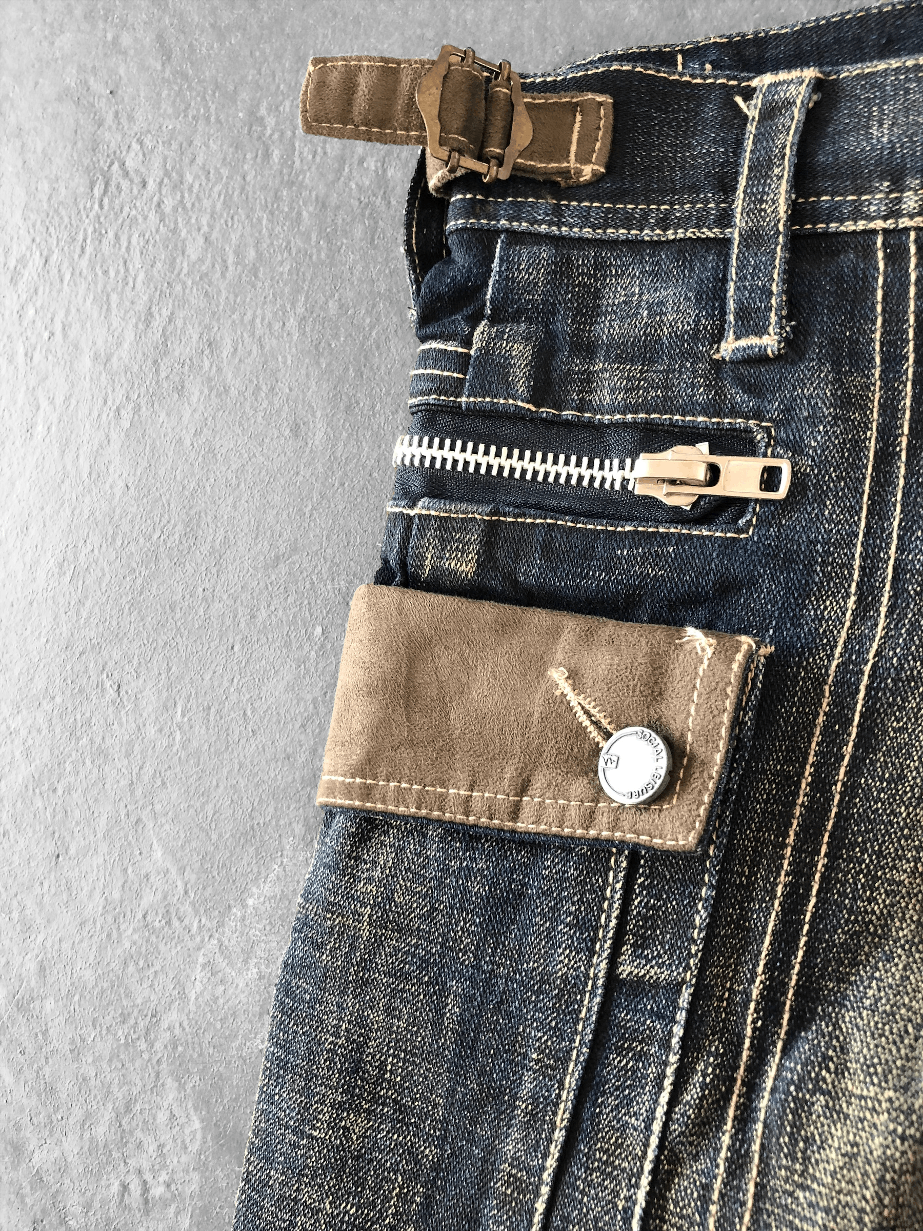 Vintage RARE🔥VINTAGE SOCIAL LEISURE WESTERN STYLE DENIM Size US 30 / EU 46 - 8 Thumbnail