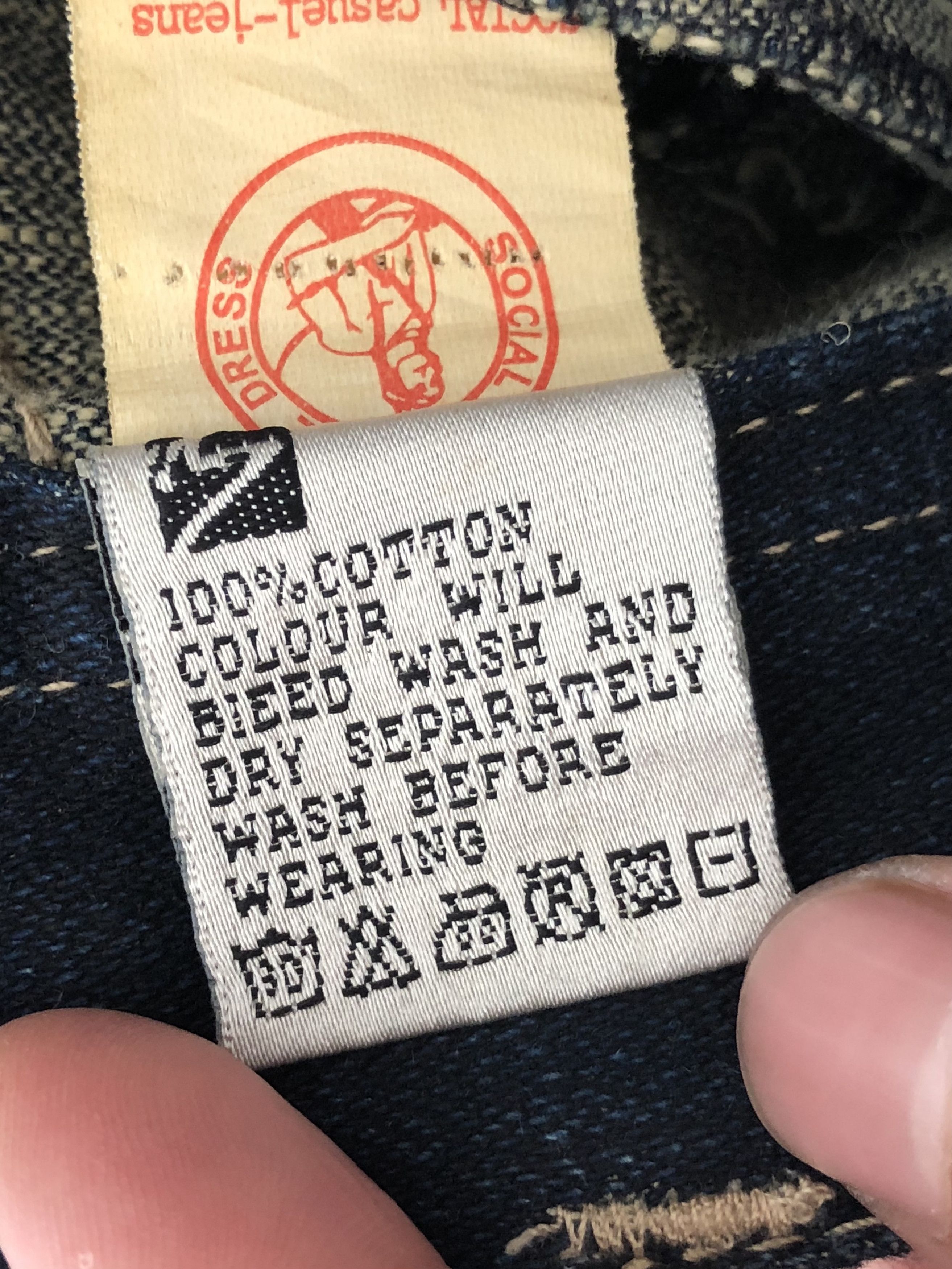 Vintage RARE🔥VINTAGE SOCIAL LEISURE WESTERN STYLE DENIM Size US 30 / EU 46 - 19 Thumbnail