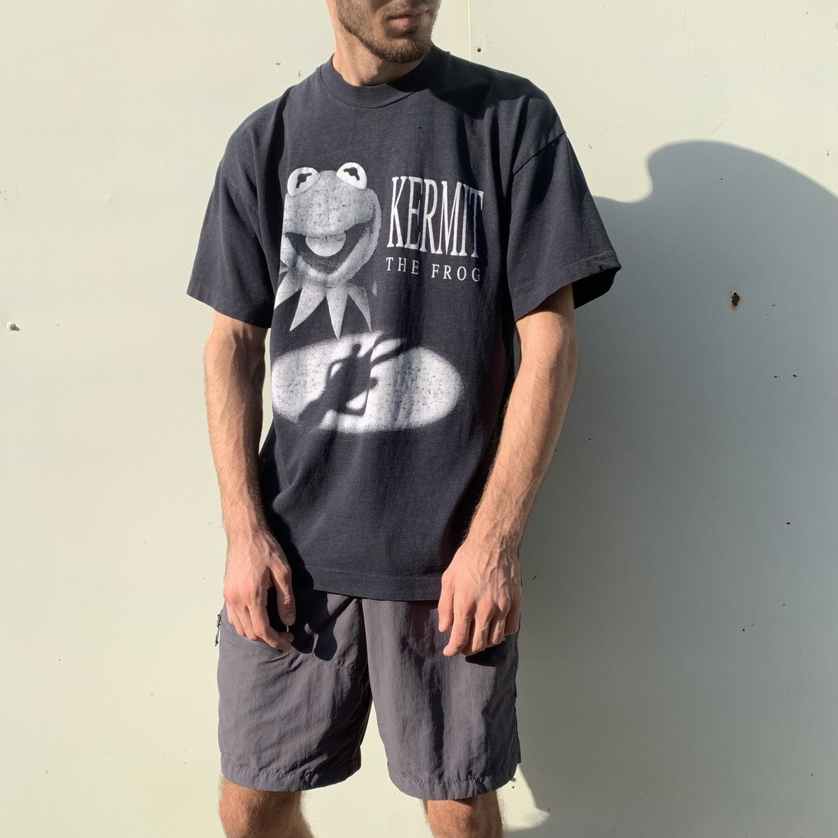 Vintage 90’s KERMIT The Frog Thrashed T-Shirt