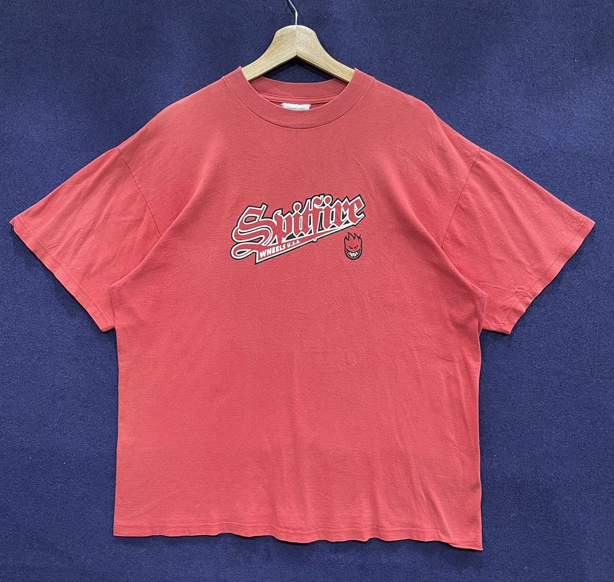 Hanes Vintage Rare Spitfire Wheel USA Hanes 90s Size US XL / EU 56 / 4 - 1 Thumbnail