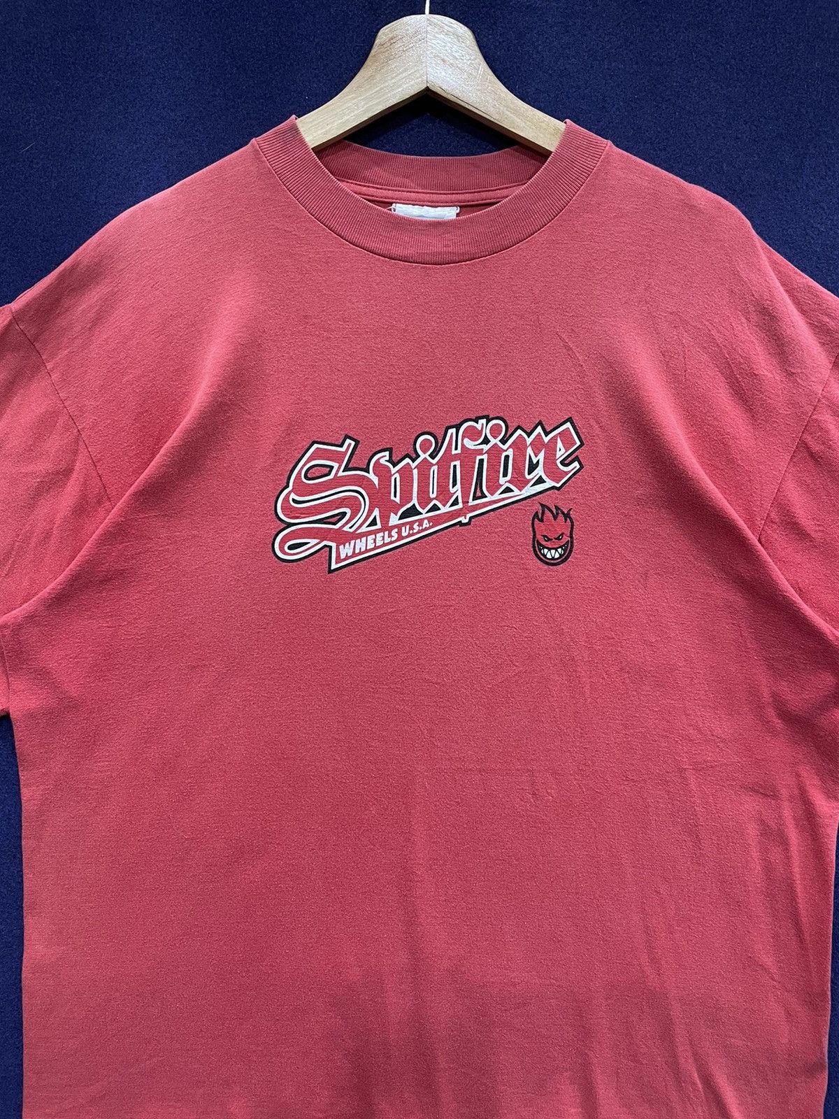Hanes Vintage Rare Spitfire Wheel USA Hanes 90s Size US XL / EU 56 / 4 - 2 Thumbnail