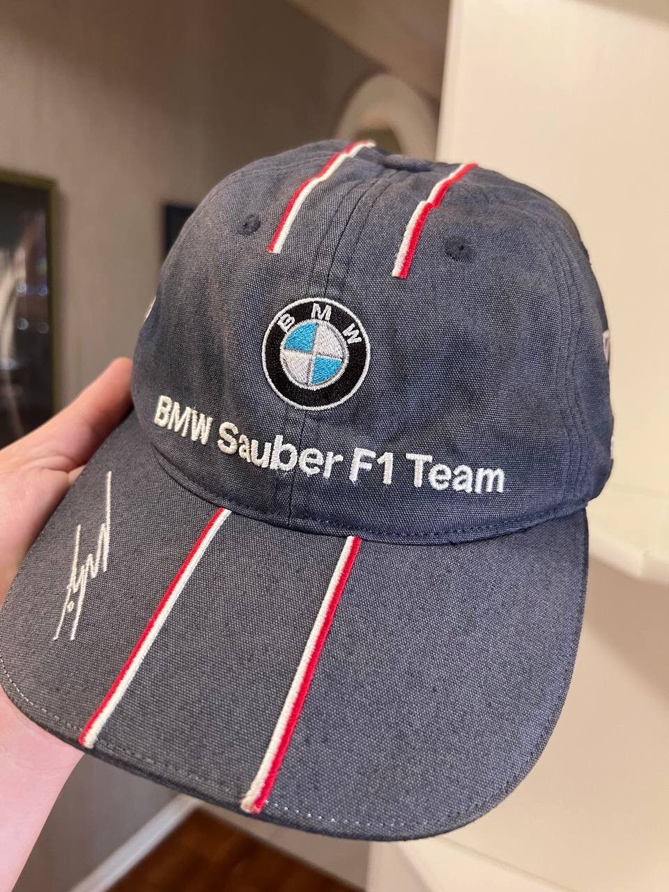 BMW BMW Sauber F1 Team Cap 2007 Vintage Formula 1 sun faded Size ONE SIZE - 3 Thumbnail