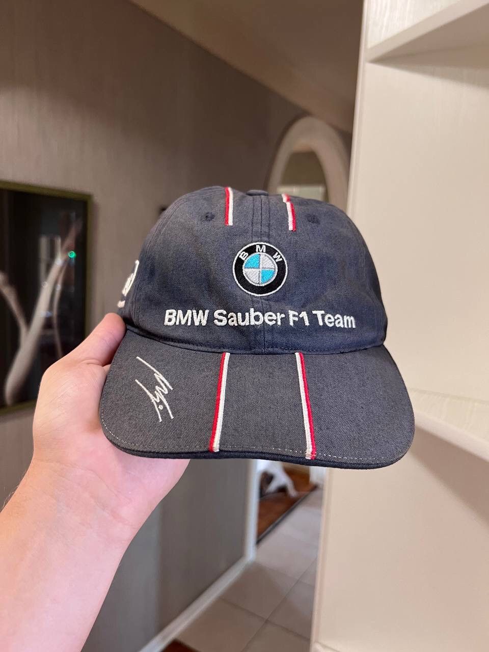 BMW BMW Sauber F1 Team Cap 2007 Vintage Formula 1 sun faded Size ONE SIZE - 1 Thumbnail