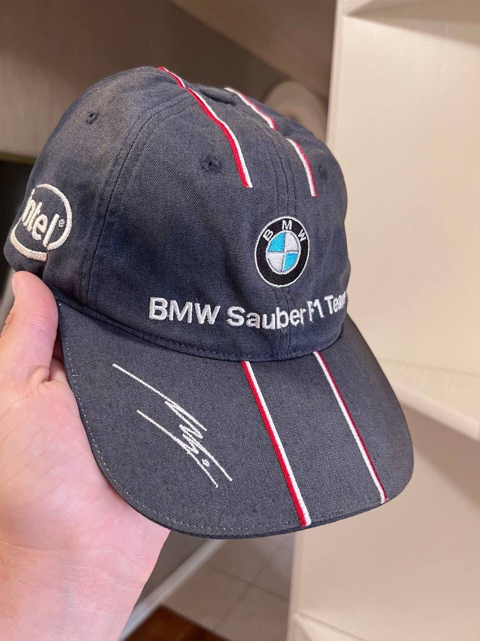 BMW BMW Sauber F1 Team Cap 2007 Vintage Formula 1 sun faded Size ONE SIZE - 2 Thumbnail