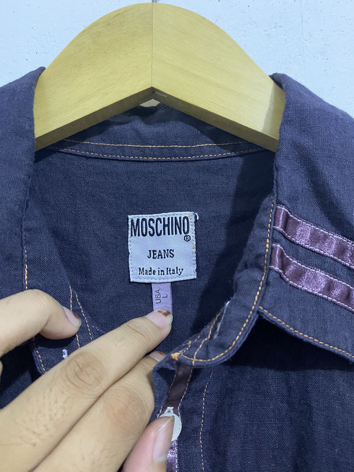 Moschino 💸BINDINGOFFER💸Moschino Archive Shirt Nineties Size US L / EU 52-54 / 3 - 5 Thumbnail
