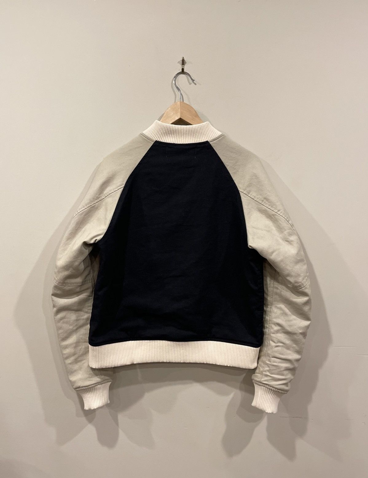 Reese Cooper Reese Cooper FW21 Black & White Distressed Varsity Jacket Size US M / EU 48-50 / 2 - 2 Thumbnail