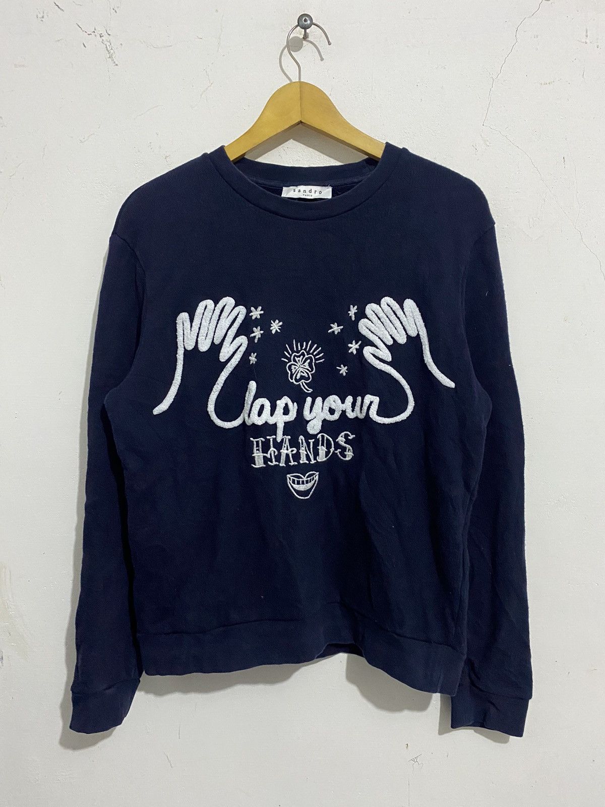 Sandro 💸BINDINGOFFER💸Sandro Clap Your Hand Sweatshirt Size US M / EU 48-50 / 2 - 1 Thumbnail