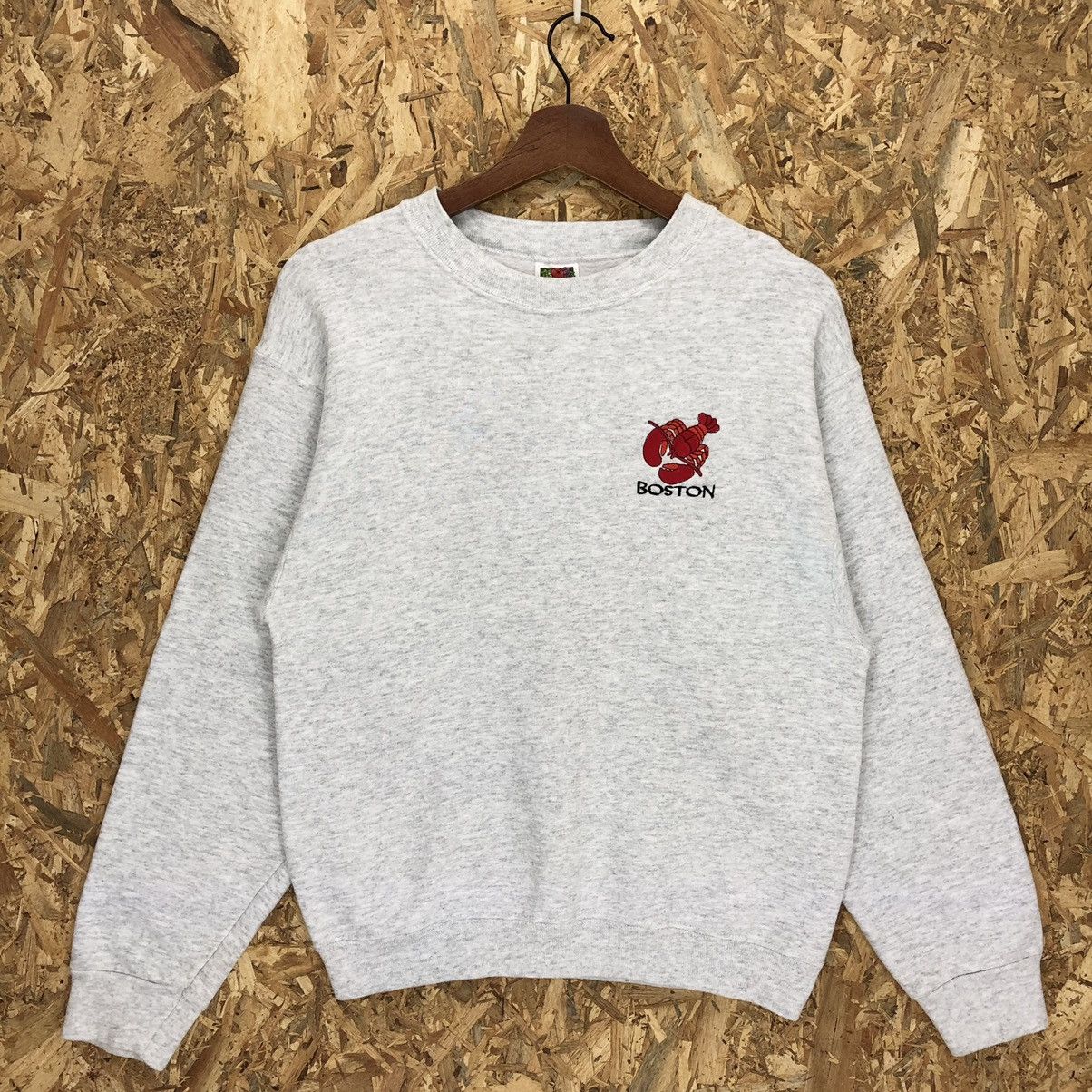 Vintage Boston Embroidery Sweatshirt