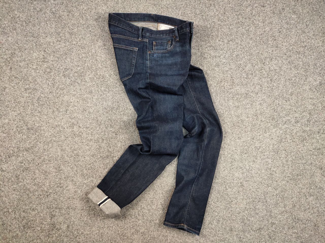 Uniqlo Vintage Japan Uniqlo Selvedge Dark Faded Denim Jeans Size US 31 - 17 Thumbnail