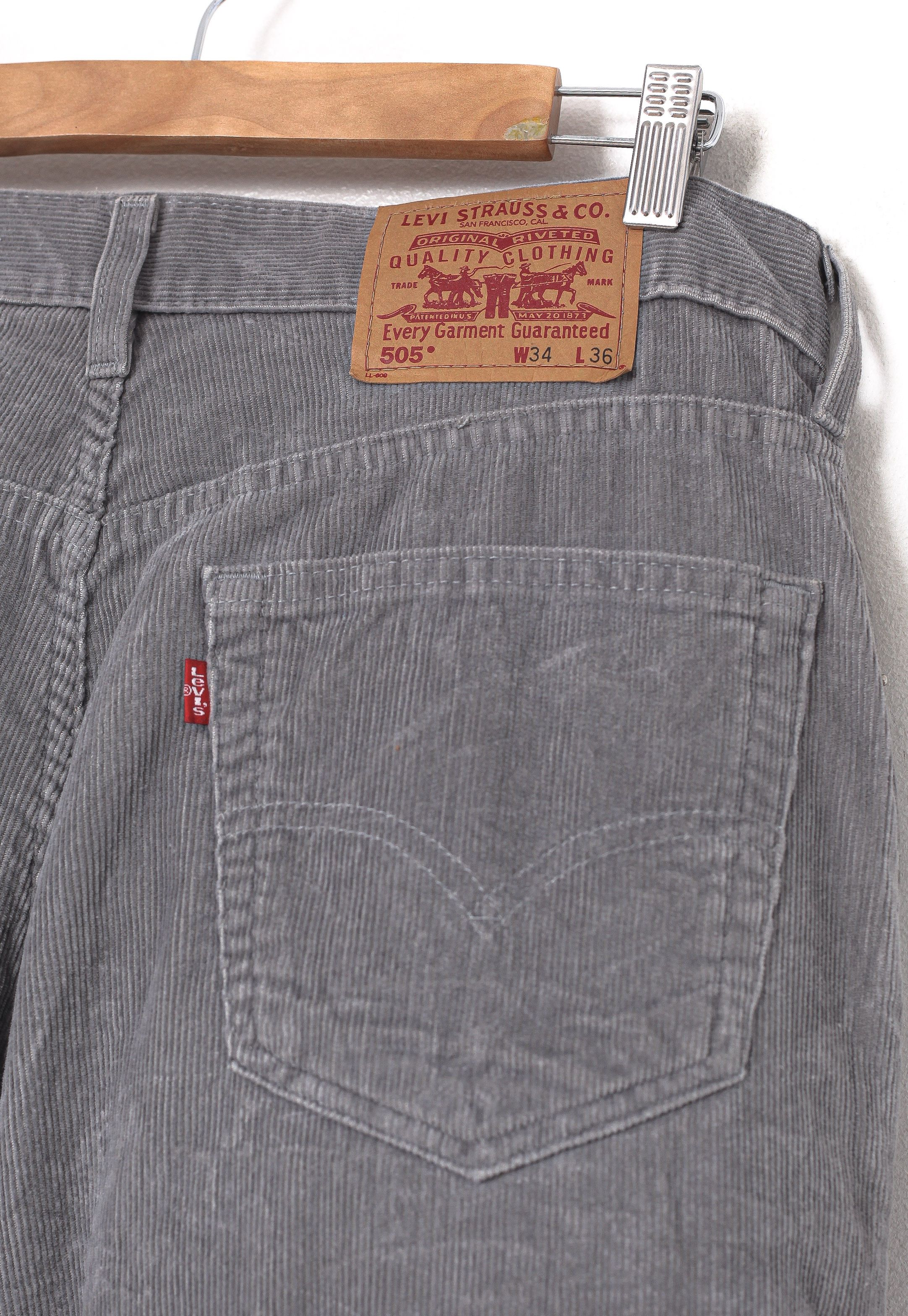 Levi's × Vintage Vintage LEVIS 505 Corduroy Pants 90s A8659 Size US 34 / EU 50 - 8 Thumbnail