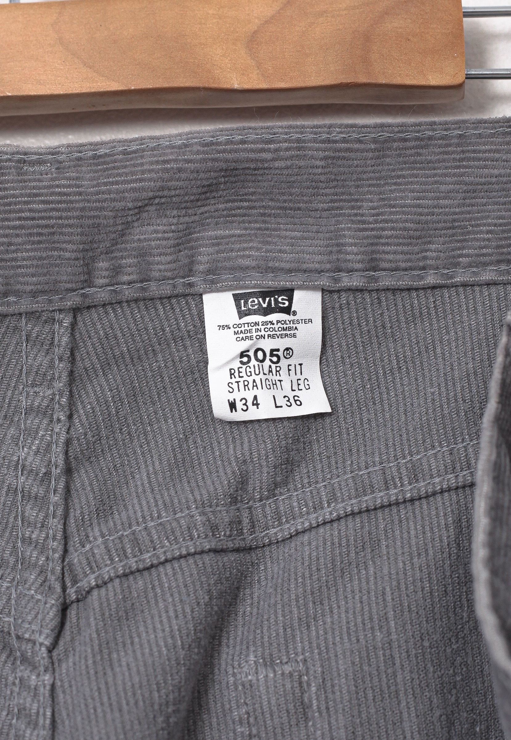 Levi's × Vintage Vintage LEVIS 505 Corduroy Pants 90s A8659 Size US 34 / EU 50 - 9 Thumbnail