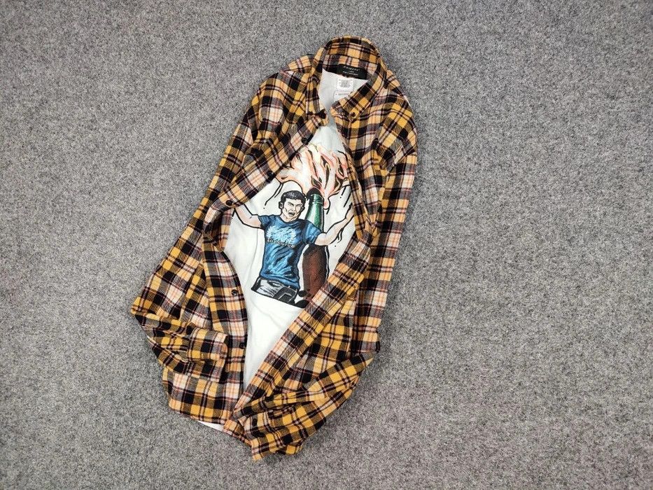 Flannel Vintage Flannel Shirt Travis Scott Style Size US L / EU 52-54 / 3 - 4 Thumbnail