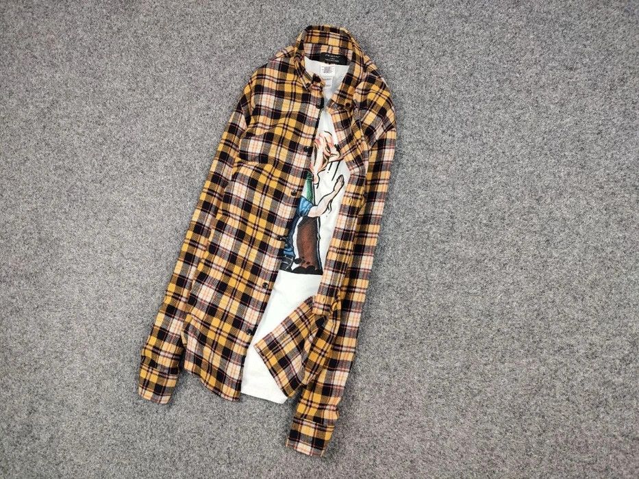 Flannel Vintage Flannel Shirt Travis Scott Style Size US L / EU 52-54 / 3 - 3 Thumbnail