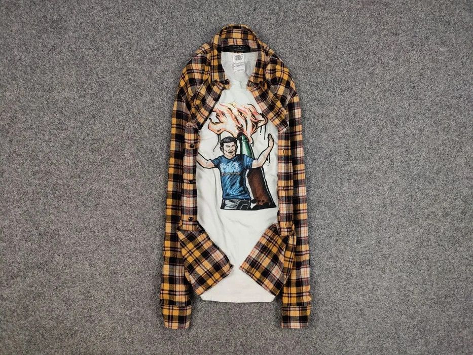 Flannel Vintage Flannel Shirt Travis Scott Style Size US L / EU 52-54 / 3 - 1 Thumbnail