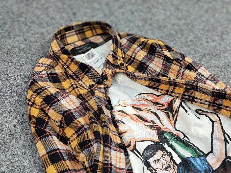 Flannel Vintage Flannel Shirt Travis Scott Style Size US L / EU 52-54 / 3 - 8 Thumbnail