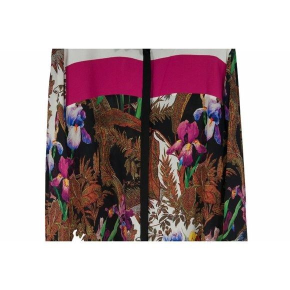 Etro Floral Print Silk Long Sleeve Button Down Size XL / US 12-14 / IT 48-50 - 3 Thumbnail