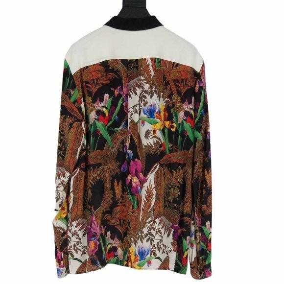 Etro Floral Print Silk Long Sleeve Button Down Size XL / US 12-14 / IT 48-50 - 2 Thumbnail