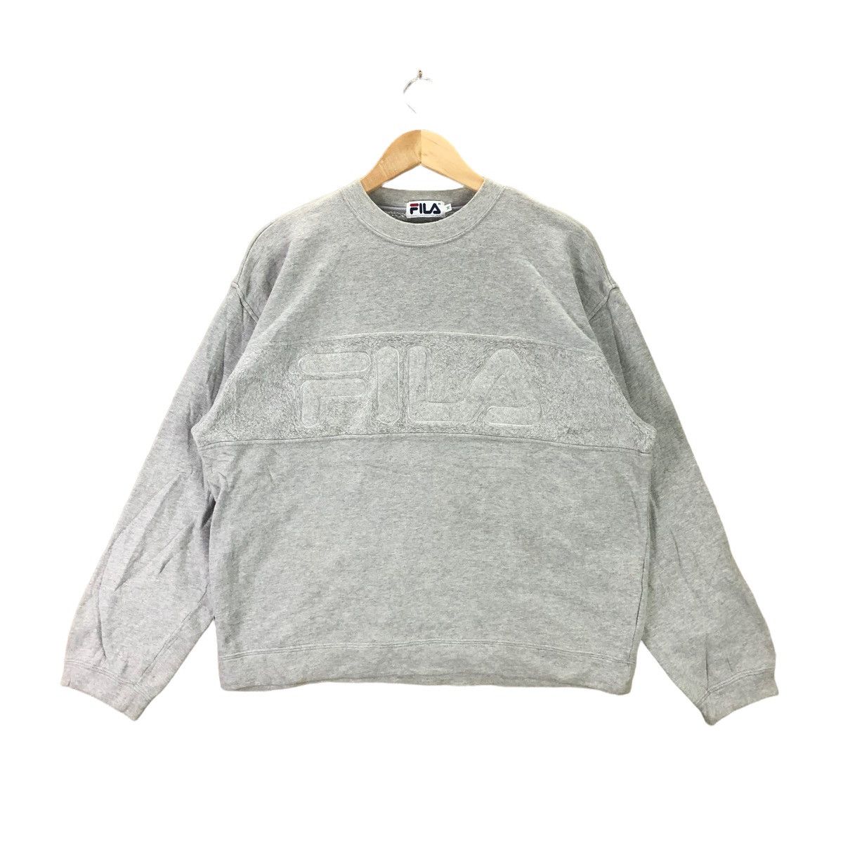 Vintage Fila Big Logo Valvet Spell Out Sweatshirt Pullover
