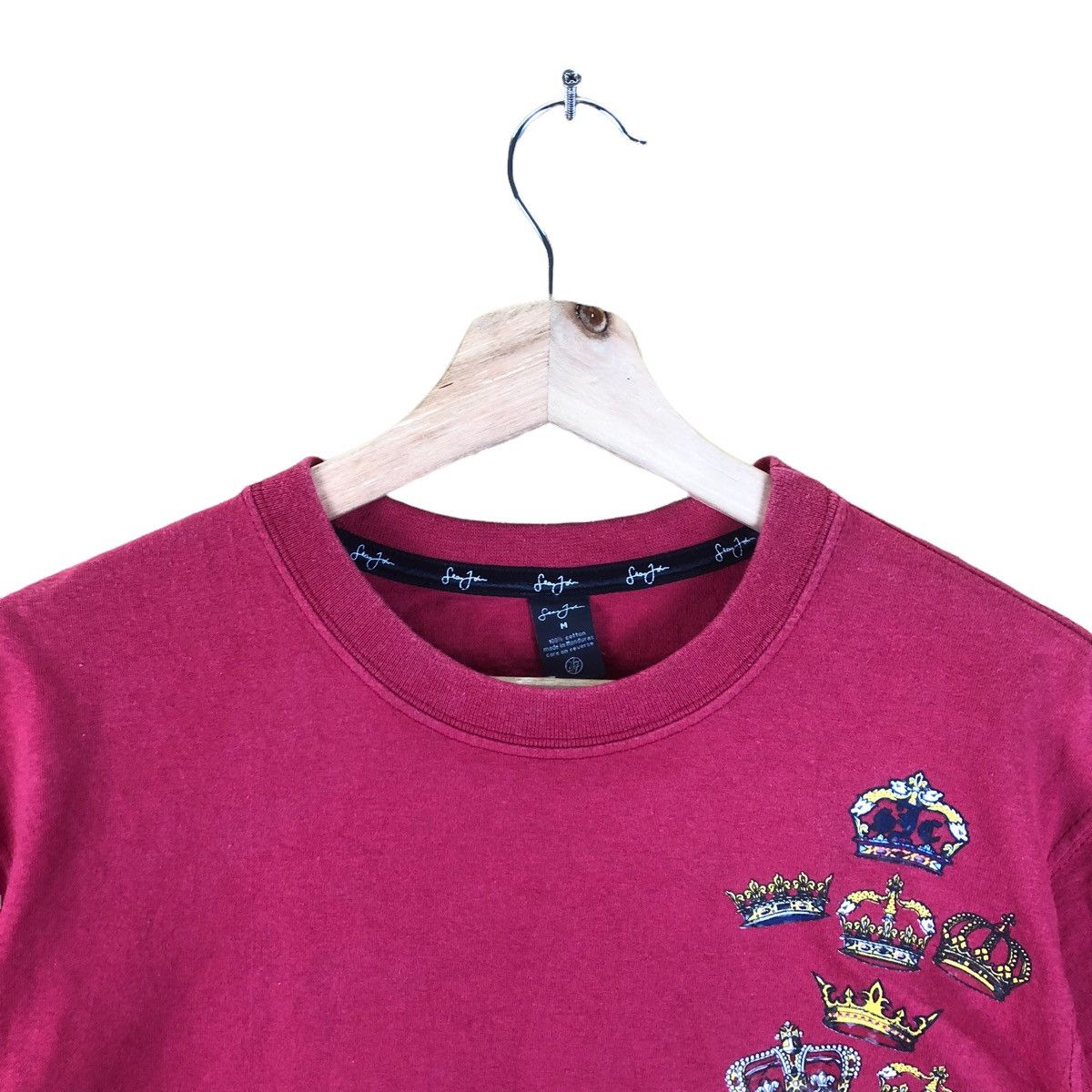 Sean John × Vintage Vintage Sean John Tshirt Overprint Red Size US L / EU 52-54 / 3 - 5 Thumbnail