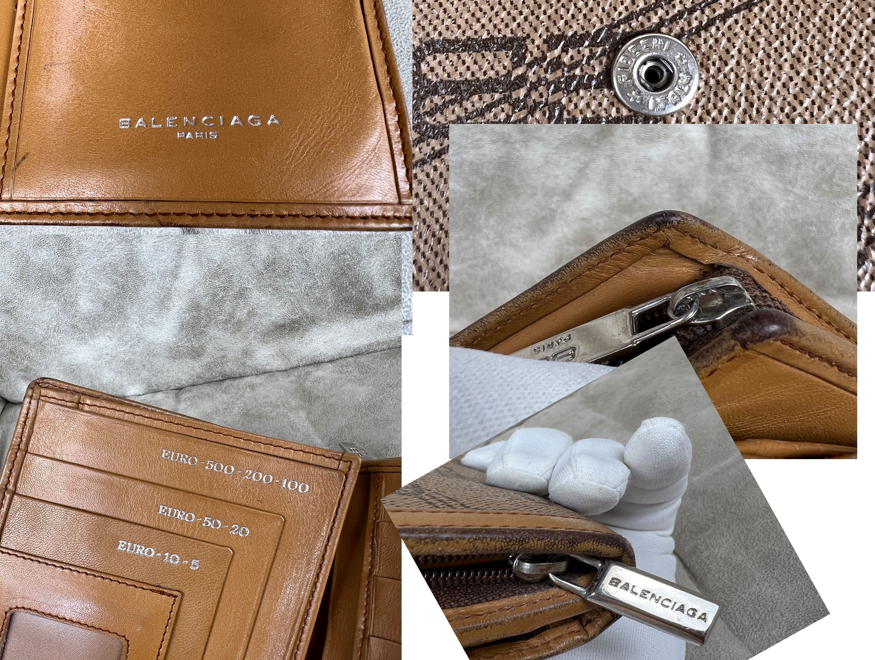 Balenciaga Vintage Balenciaga Monogram Leather Wallet Size ONE SIZE - 10 Thumbnail