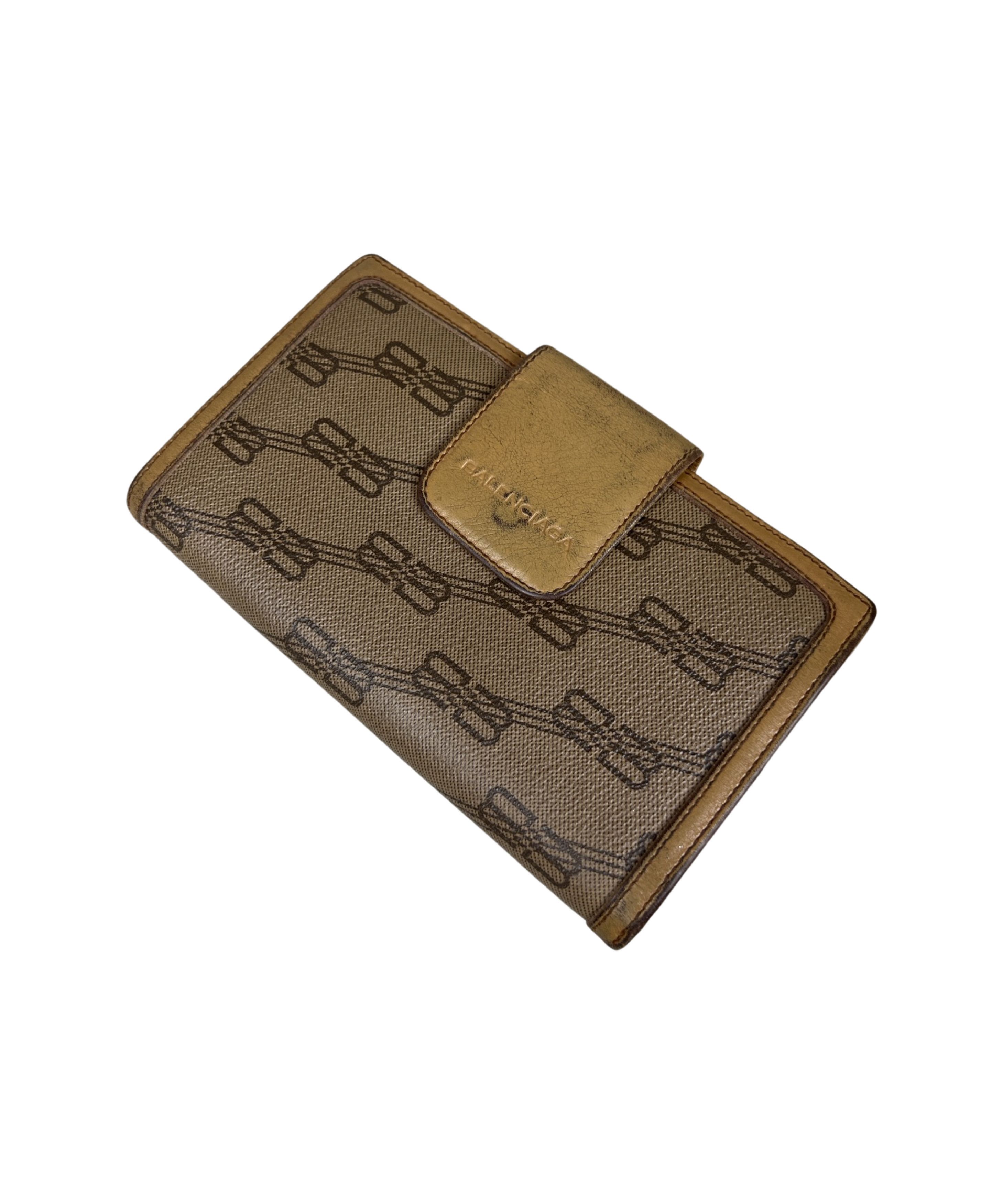 Balenciaga Vintage Balenciaga Monogram Leather Wallet Size ONE SIZE - 1 Thumbnail
